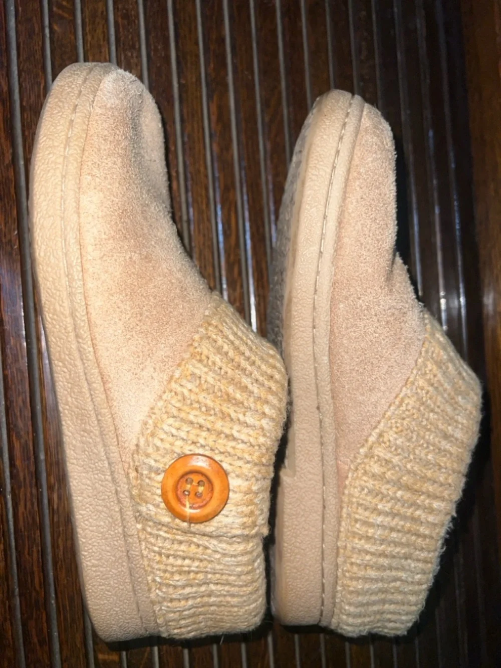 Clarks‎ Women's Tan Suede Ankle Booties with Knit Cuff